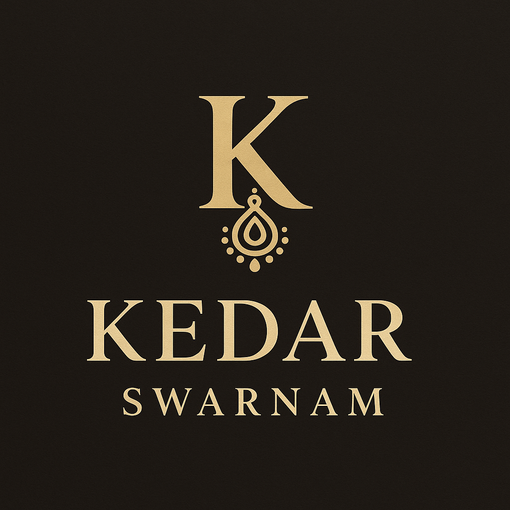 Luxury Diamond-Cut Choker Necklace with Matching Earrings – Kedar Swarnam Signature Collection